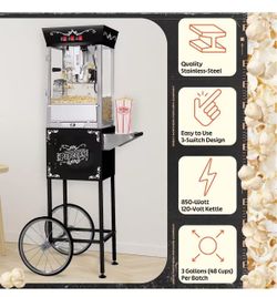 Popcorn Machine with Cart