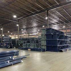 Teardrop Pallet Racks Deal Manufacture Direct Made In USA Teardrop Pallet Racks Beams Uprights Wire Decks Forklifts Industrial Material Handling 