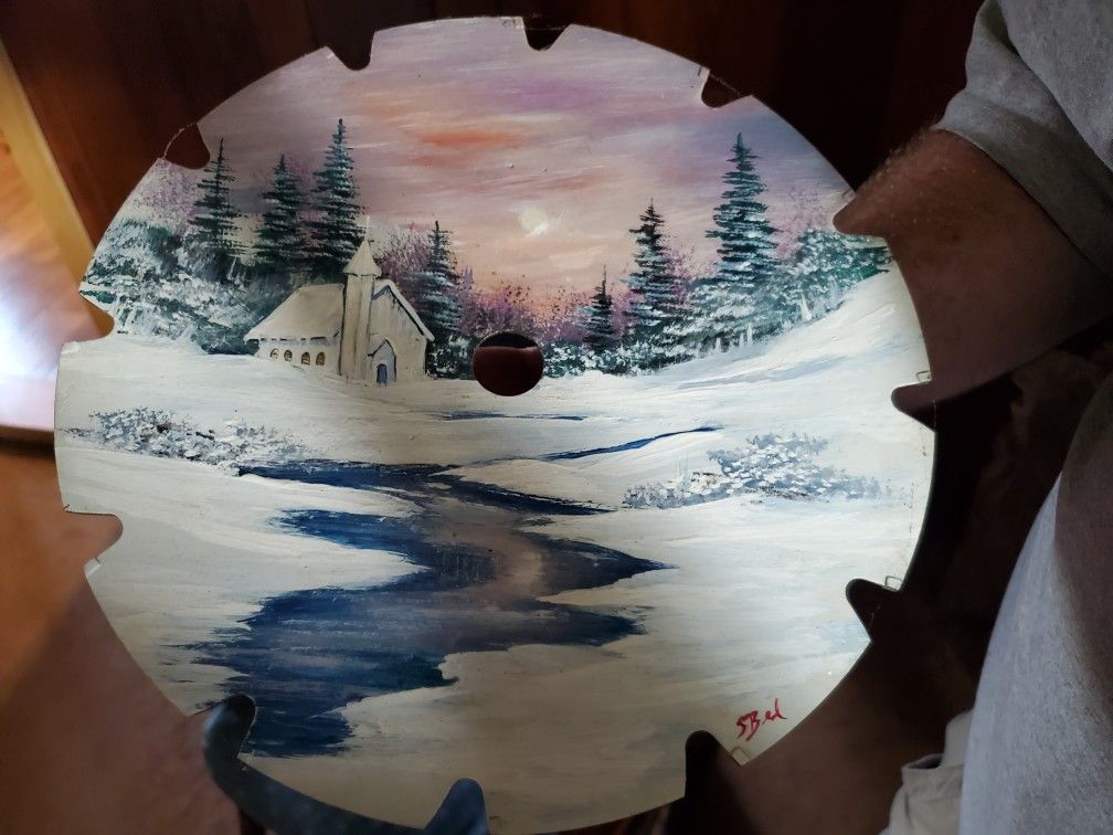 Painted Saw Blade