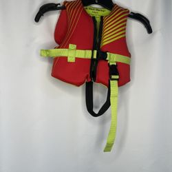 WEST MARINE Boating Vest Life Jacket USCG Approved Child Size 30-50 Lbs EUC
