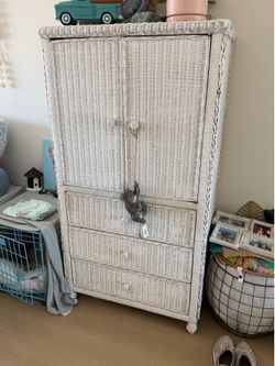 Whicker wardrobe