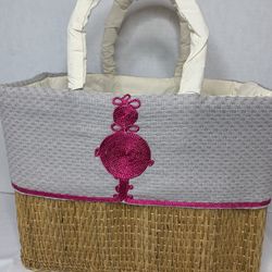 Straw picnic basket / Purse