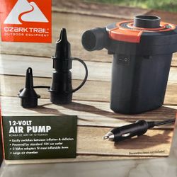 12 Volt Air Pump,  New In Box  Ozark Trail 
