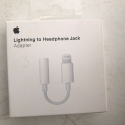APPLE LIGHTNING TO HEADPHONE JACK ADAPTER ORIGINAL NEW