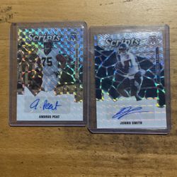 2020 MOSAIC LOT OF 2 AUTOGRAPHED CARDS