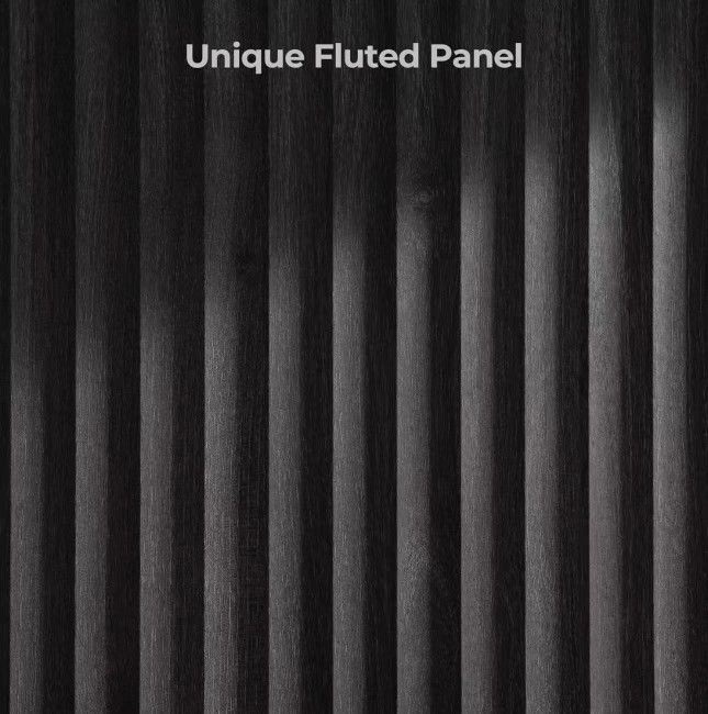 112A1CBKY0772 new assembled Buffet Cabinet with Storage Accent Sideboard Modern Credenza with Doors & Shelves Fluted Media Console Wood Mid Century Co