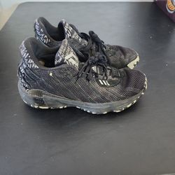 Adidas Dame 7 I Am My Own Fan Lillard Basketball Shoes Sz 7.5 Black Silver