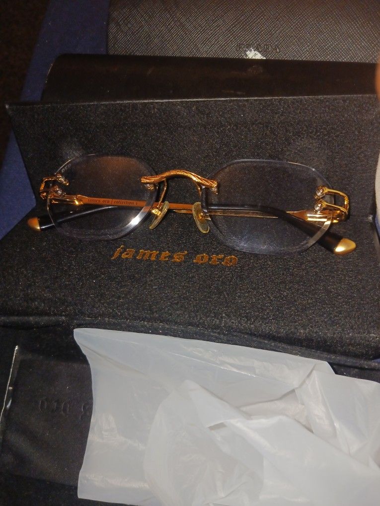 Gold N Black James Oro Perfect Glasses