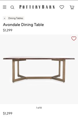 Pottery Barn Avondale Dining Table — 80” x 40”