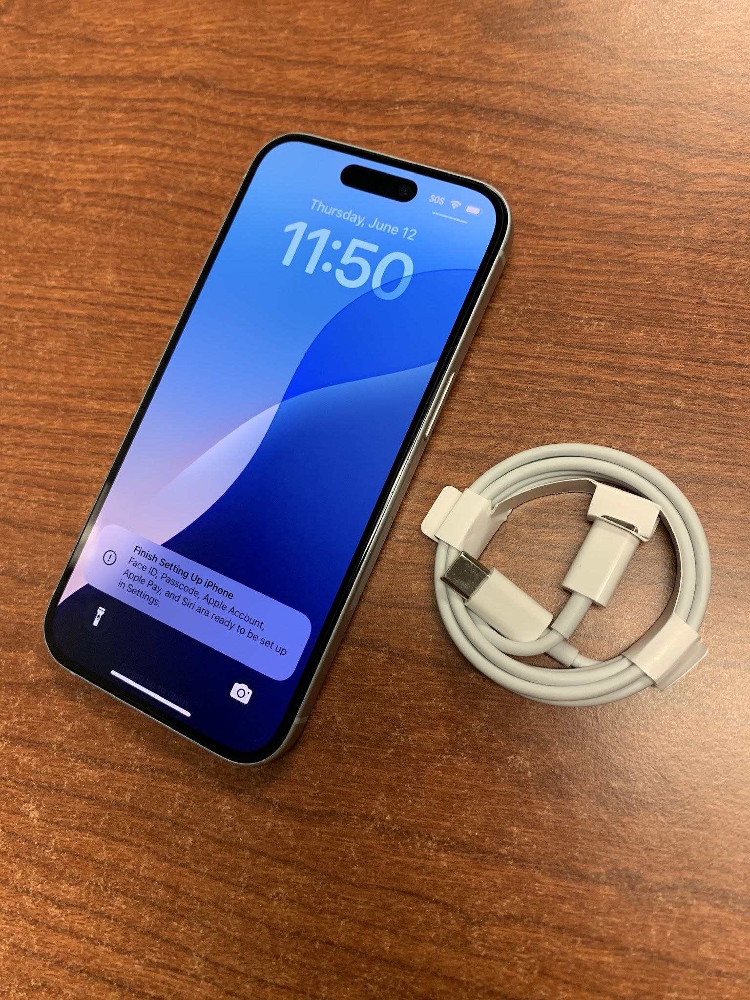 iPhone 15 128GB Blue AT&T or Cricket Wireless 
