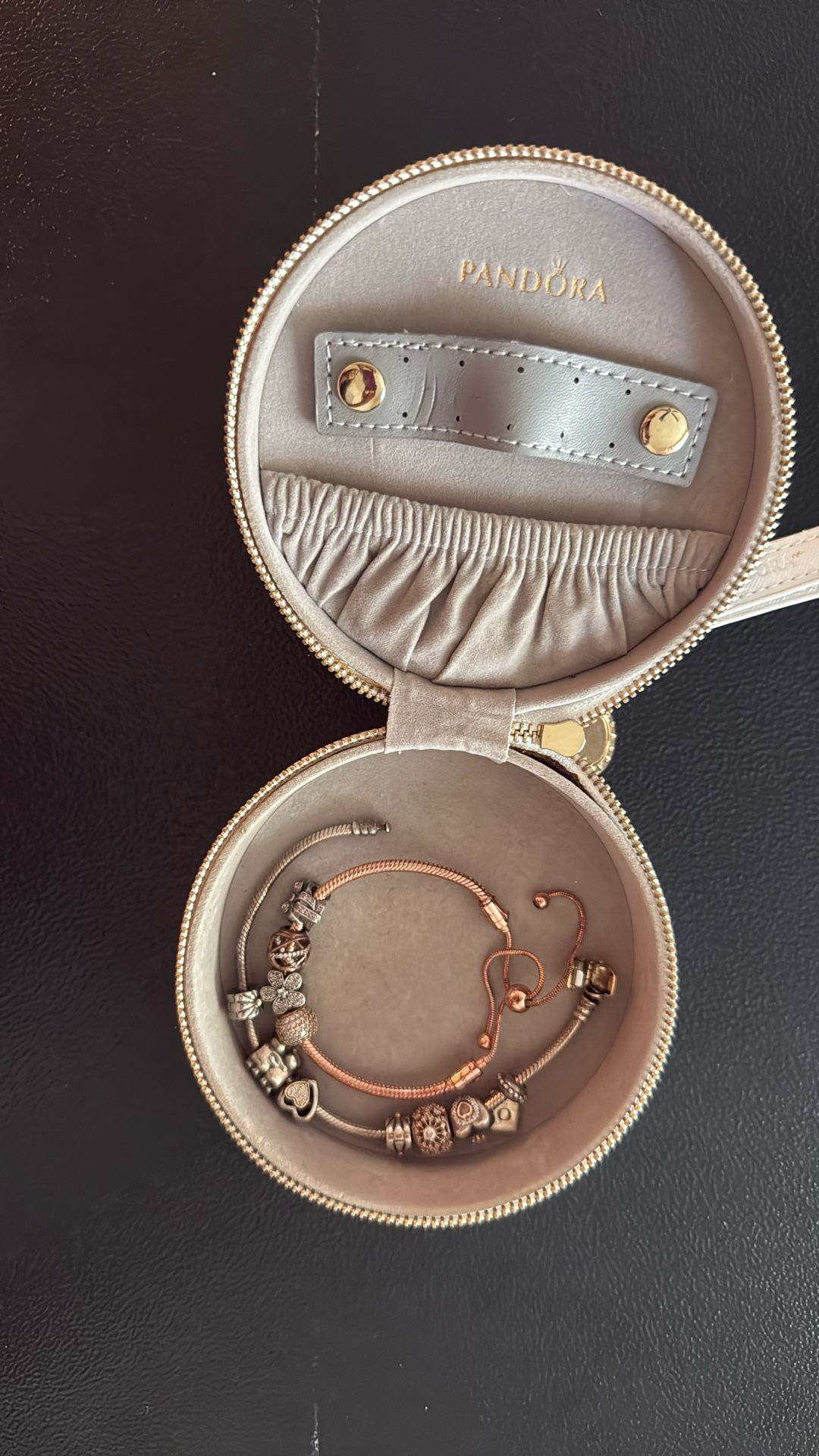 Pandora Bracelets w/ Charms and Box