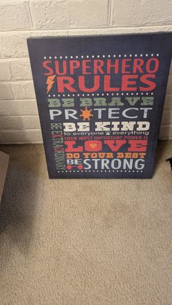 Super Heroes Art Canvas
