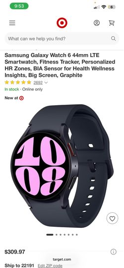 Galaxy Watch 6, 44mm, LTE/cellular, Brand new only open box