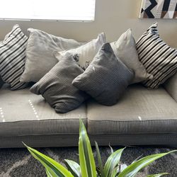 Couch and Loveseat -Light Gray