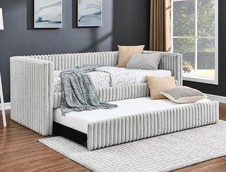 New Light Grey Daybed w/ Trundle