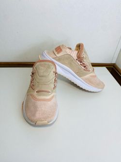 PUMA Tsugi Shinsei Evoknit Women's 7 Pearl-Peach Beige White Shoes 365541-02