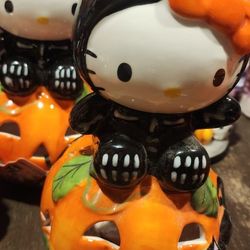 Hello Kitty Halloween Blue Sky Ceramics Tea Light Candle Holder 