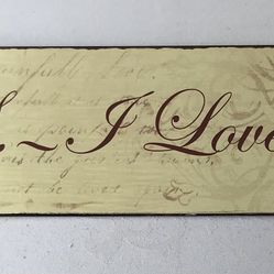 I love you sign for your wedding or special event