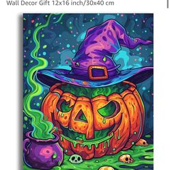 Ghoulish Pumpkin Diamond Painting