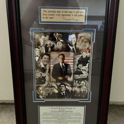 Ronald Reagan Official Framed Portrait 
