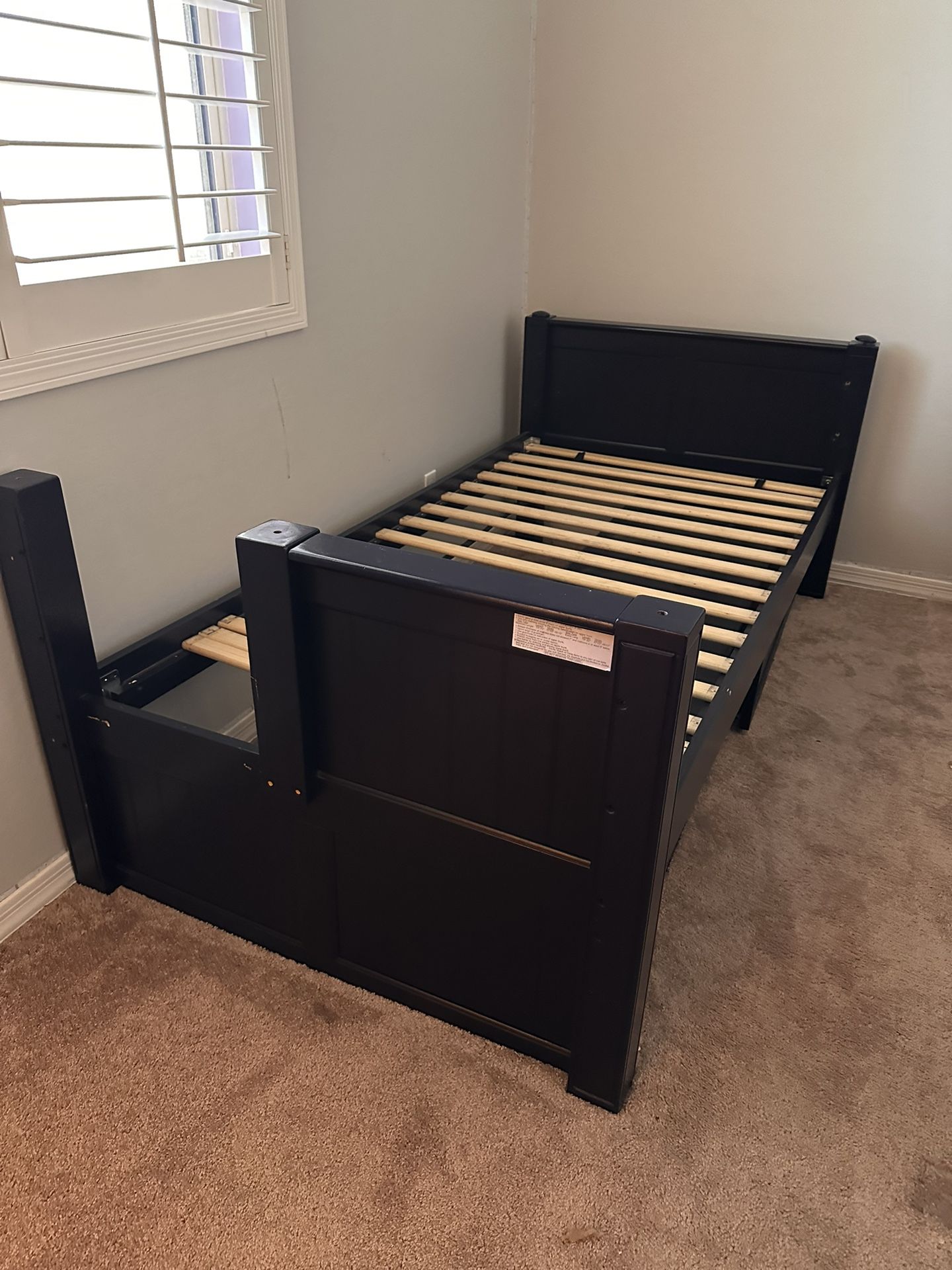 Navy Bunk Bed With 6 drawer dresser 