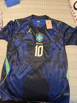 X-Large Jordan Brasil CBF #10 Soccer Jersey Neymar Jr
