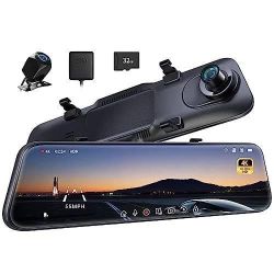 Pelsee P12 Pro 4K Mirror Dash Cam 12 Rear View Mirror Camera Smart Driving 