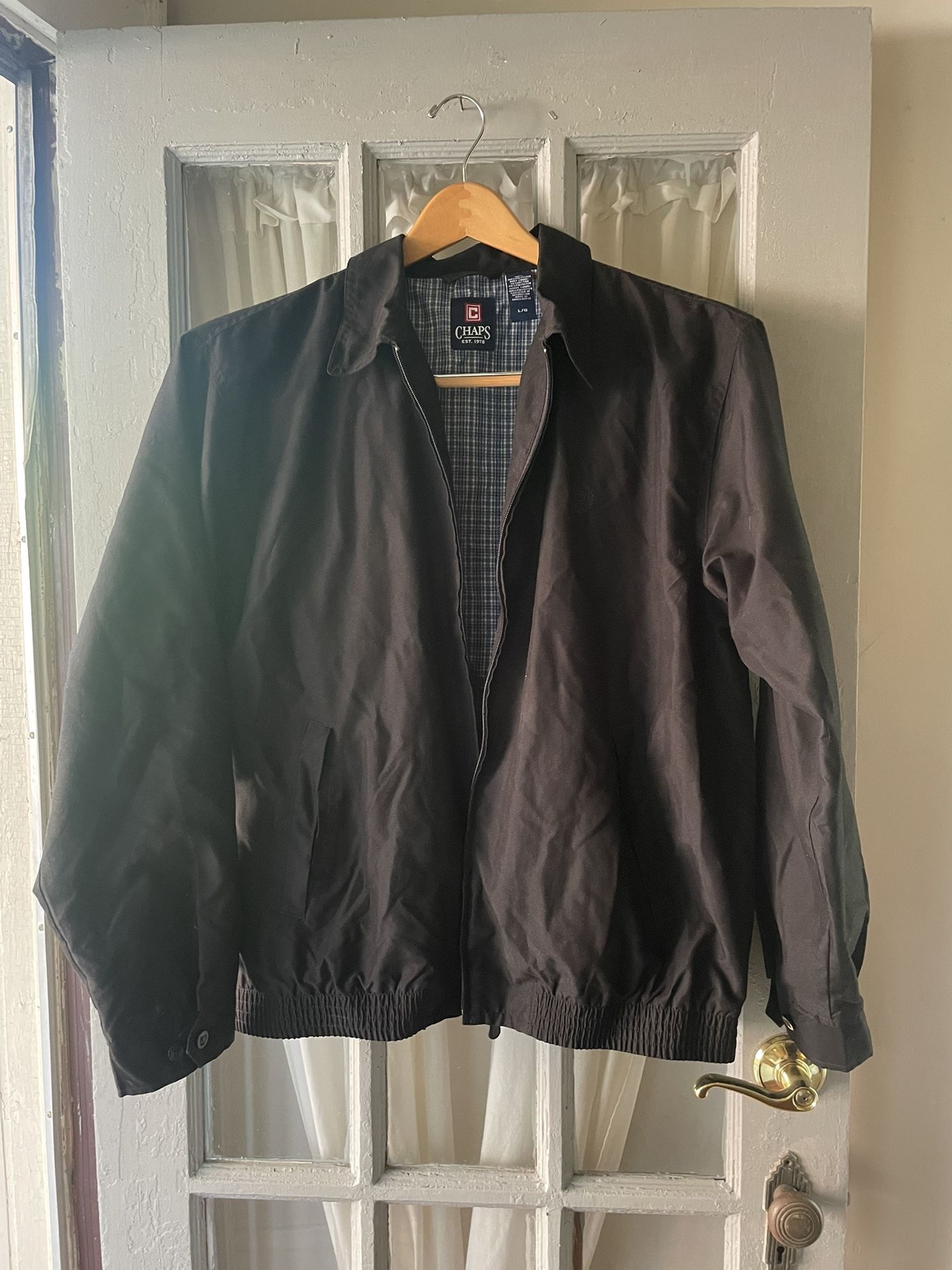 Black Chaps Jacket Size L