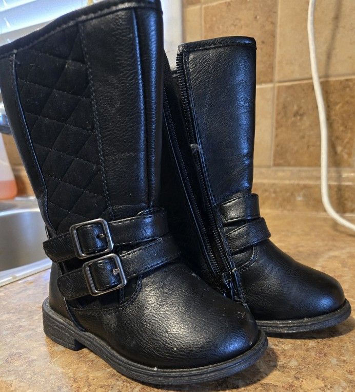 Baby/toddler Black Boots Size 7