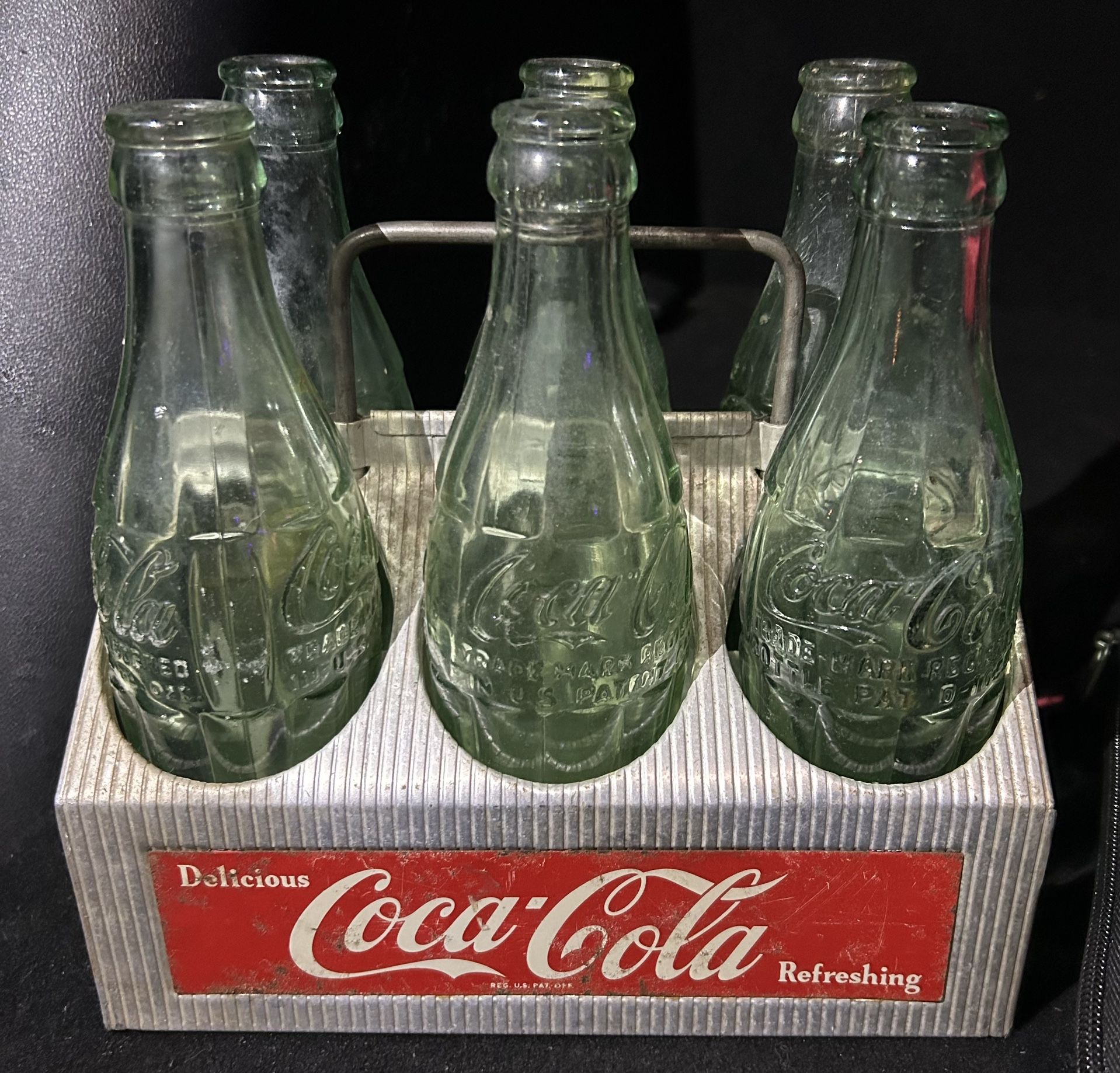 Vintage Coca-Cola Aluminum Metal 6-Pack Carrier