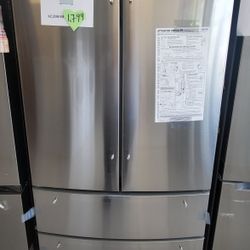 36in Stainless Steel French Door Refrigerator New Scratch And Dent With 6months Warranty From $950 Up To $1799