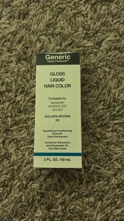 Gold Brown gloss liquid hair color