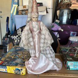 Vintage Porcelain Doll 26 Inches Tall