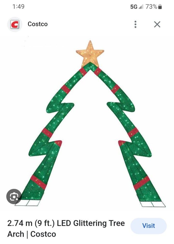 Costco 9 Ft Glittering Tree Arch