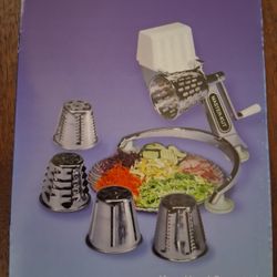 MASTER-KUT NON-ELECTRIC FOOD CUTTER WITH 5 CONES 