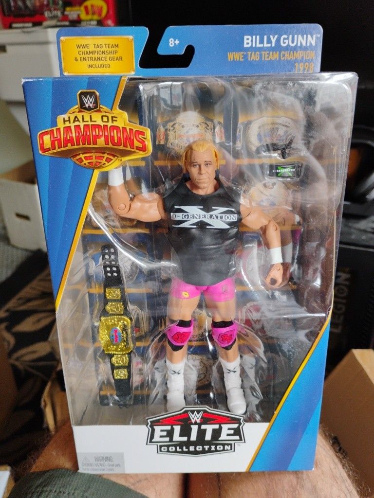 WWE Elite Collection Hall Of Champions BILLY GUNN NEW!!
