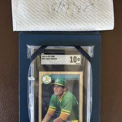1987 OPC Jose Canseco SGC 10