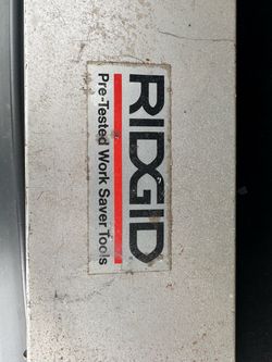 Ridgid pre-test Work Sever Tools