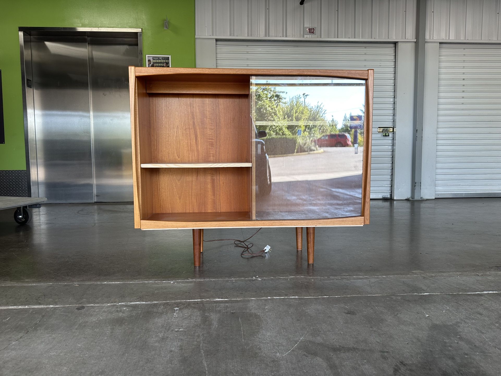 Modern Teak Cabinet Bookcase Bookshelf