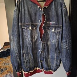 Balenciaga Patched Denim Jacket Sz 4