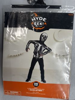Skeleton Kids Costume One Size