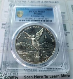 2003 libertad ms67 Mexico silver