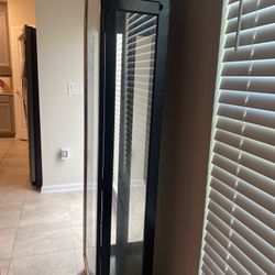 Black glass China Cabinet (no Shelves )