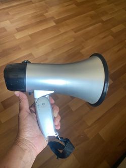 portable megaphone $15 available at Desoto