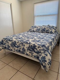 Queen sized mattress and frame