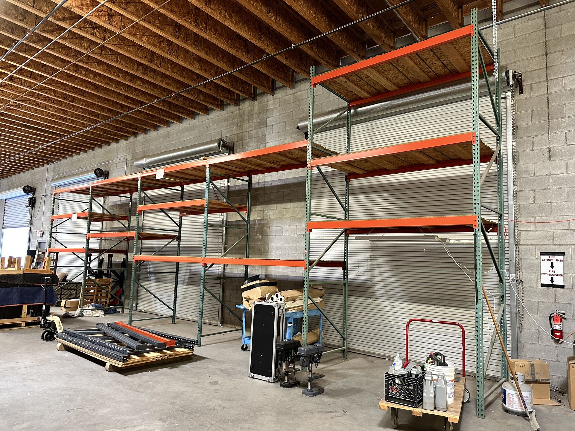 Heavy-Duty Pallet Rack Shelves 16ft & 8ft High
