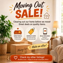 🏡 MOVING OUT SALE!