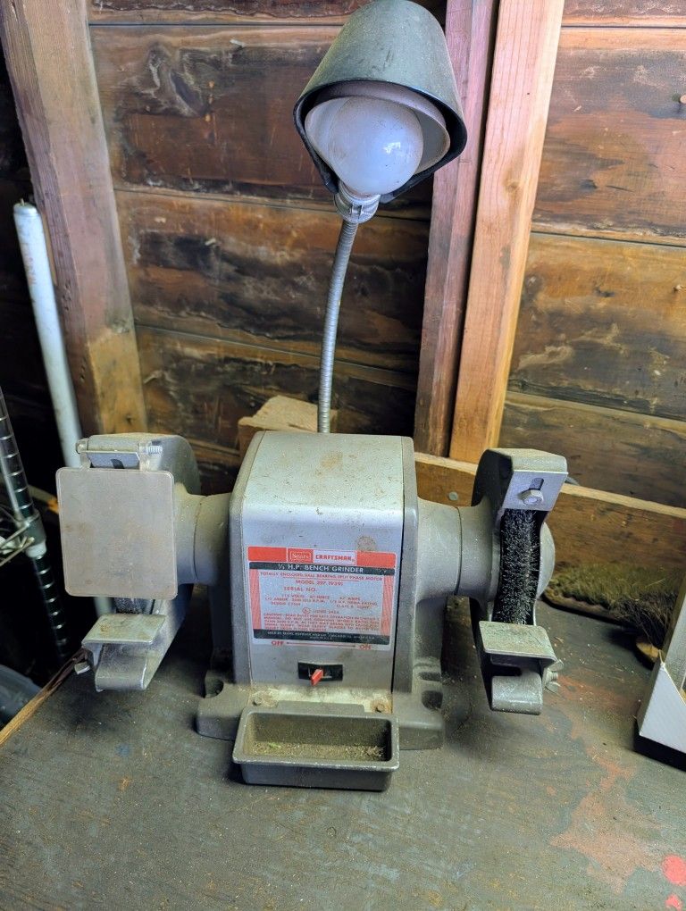 Sears Craftsman 1/3 HP Bench Grinder.