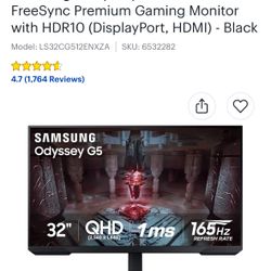 Samsung 32” HDR Gaming monitor