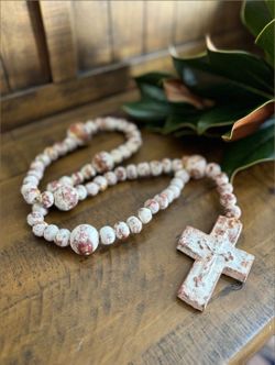 34in Clay Rosary/ Rosario De Barro